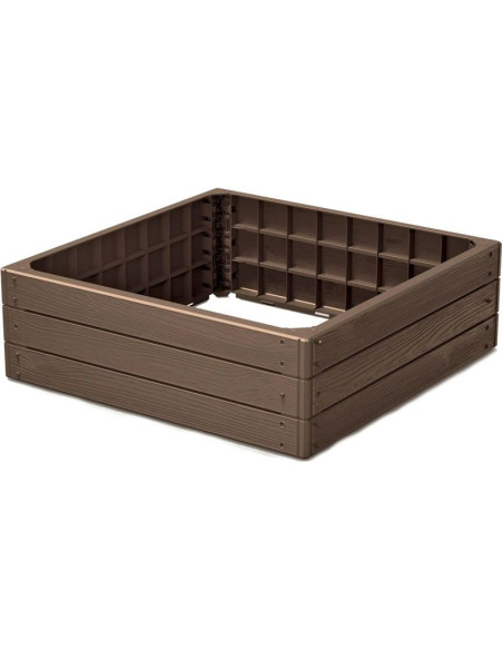 Grządka rabatka ogrodowa obrzeże base wood 4 elementy rustykalna cegła