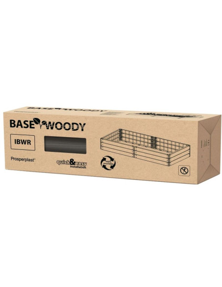 Grządka rabatka ogrodowa obrzeże base wood 4 elementy rustykalna cegła