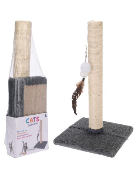 Drapak dla kota słupek z zabawką 53cm