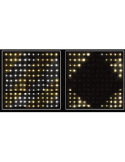 Lampki choinkowe kurtyna świetlna zew/wew 144 led 120x120cm z pilotem ciepły biały 2