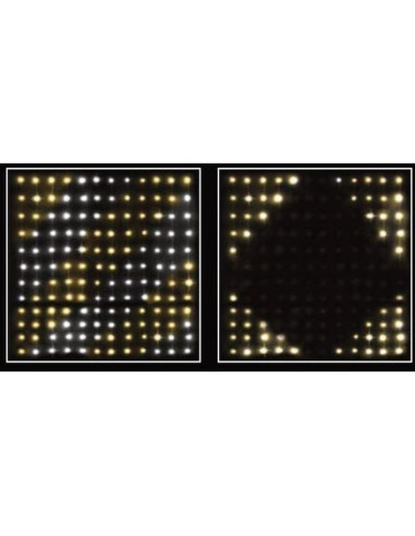 Lampki choinkowe kurtyna świetlna zew/wew 144 led 120x120cm z pilotem ciepły biały