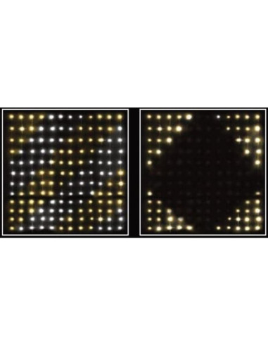 Lampki choinkowe kurtyna świetlna zew/wew 144 led 120x120cm z pilotem ciepły biały