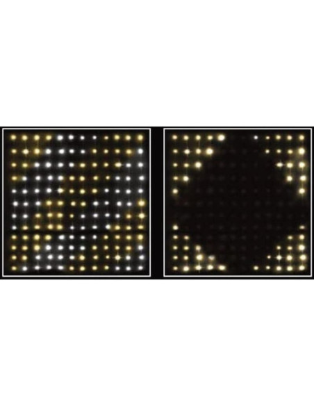 Lampki choinkowe kurtyna świetlna zew/wew 144 led 120x120cm z pilotem ciepły biały