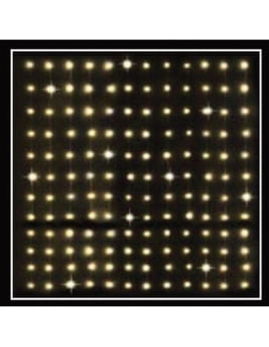 Lampki choinkowe kurtyna świetlna zew/wew 144 led 120x120cm z pilotem ciepły biały