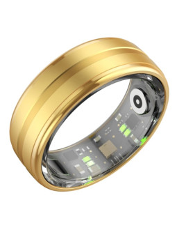 Smart ring rubicon r6 gold size-9(us) smarub322