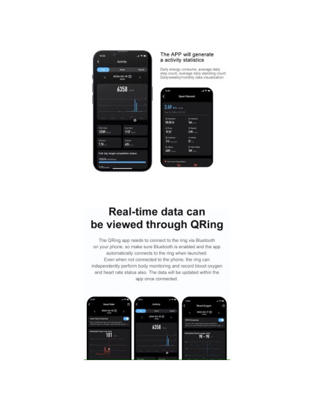 Smart ring rubicon r6 gold size-9(us) smarub322