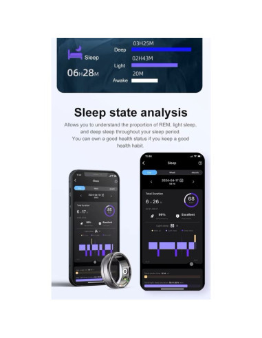 Smart ring rubicon r6 gold size-9(us) smarub322