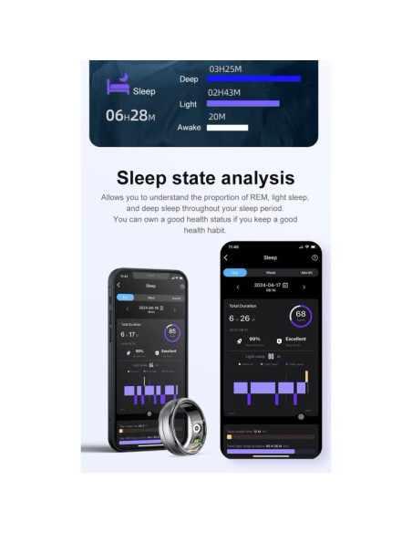 Smart ring rubicon r6 gold size-9(us) smarub322