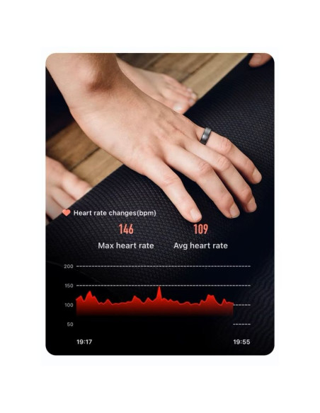 Smart ring rubicon r6 deep grey size-12(us) smarub328