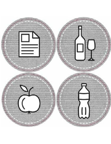 Śmietnik kosze na śmieci 22 l set 3 szt. antracyt