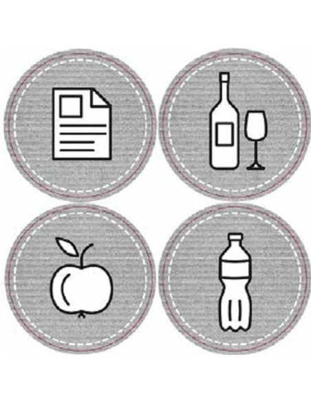 Śmietnik kosze na śmieci 22 l set 3 szt. antracyt