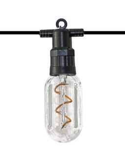 Party light girlanda zewnętrzna 12 żarówek 12led spiralnych 6,3m 230v 2