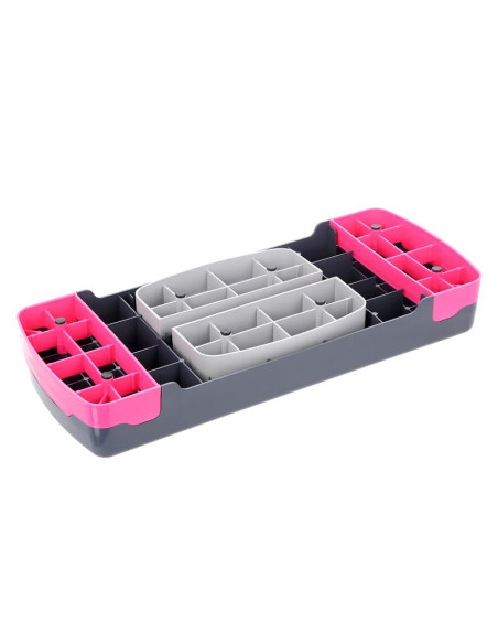 Step do aerobiku hms model as002 w kolorze różowym/szarym