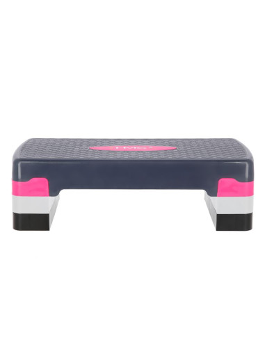 Step do aerobiku hms model as002 w kolorze różowym/szarym