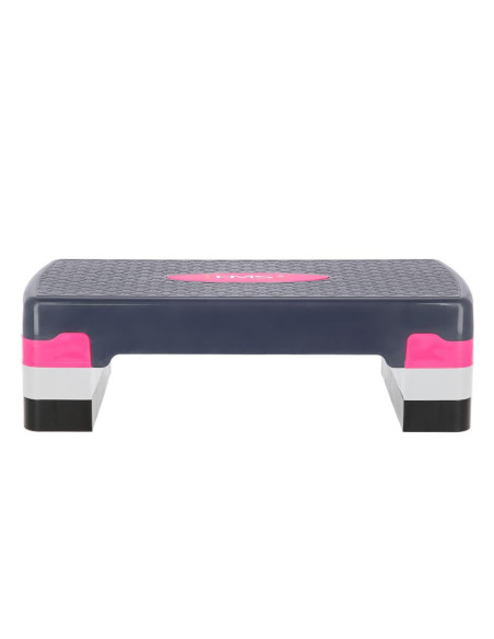 Step do aerobiku hms model as002 w kolorze różowym/szarym