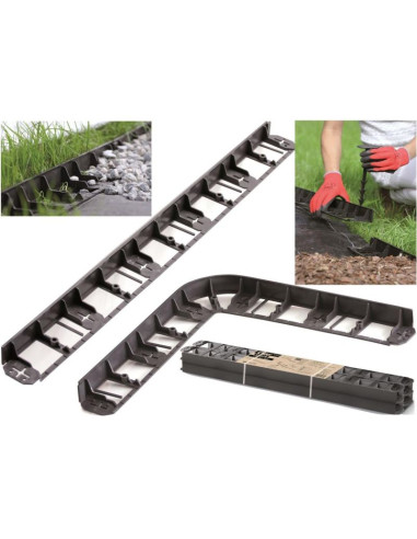 Obrzeże trawnikowe border flex czarny