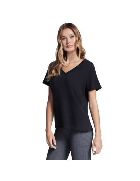 Skechers pima v-neck tee tp130-blk czarne m