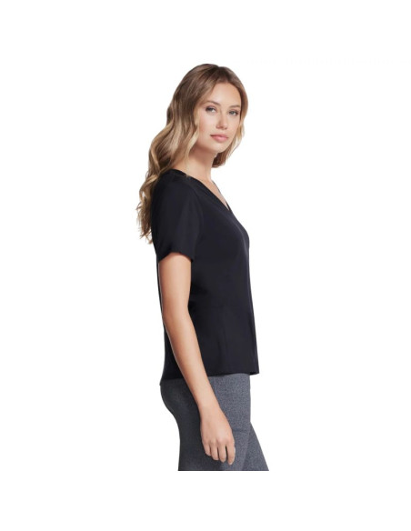 Skechers pima v-neck tee tp130-blk czarne m