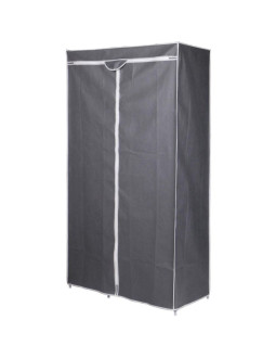Szafa tekstylna garderoba 90x45x170cm ciemno-szara 8811 2