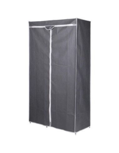 Szafa tekstylna garderoba 90x45x170cm ciemno-szara 8811