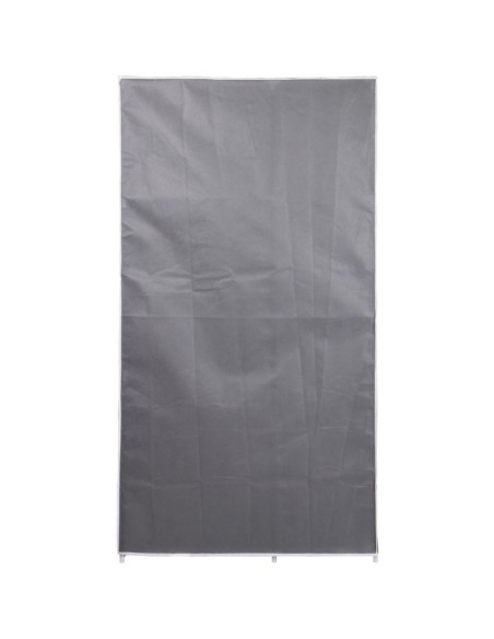 Szafa tekstylna garderoba 90x45x170cm ciemno-szara 8811