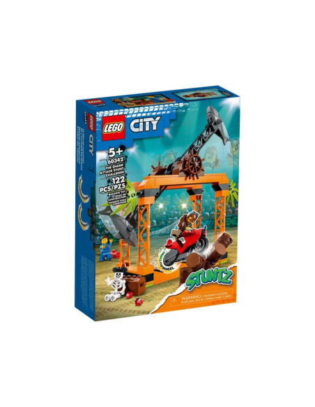 Lego city 60342 wyzwanie kaskaderskie: atak rekina