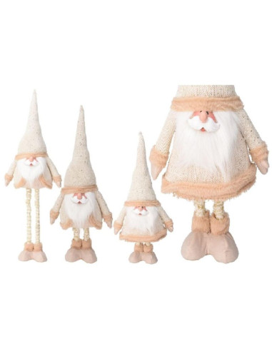 Mikołaj na teleskopowych nogach 30x18x100cm złoty