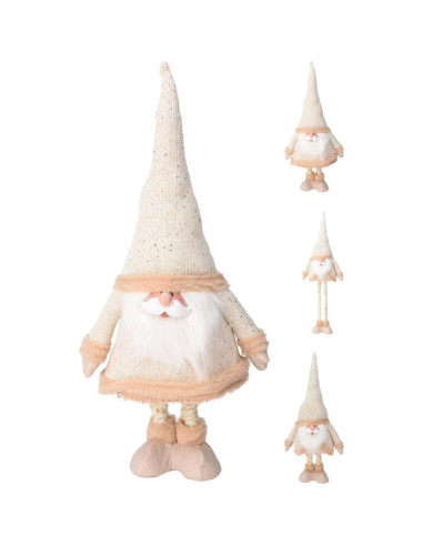 Mikołaj na teleskopowych nogach 30x18x100cm złoty