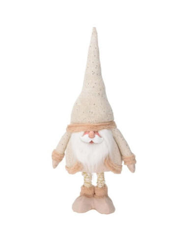 Mikołaj na teleskopowych nogach 30x18x100cm złoty