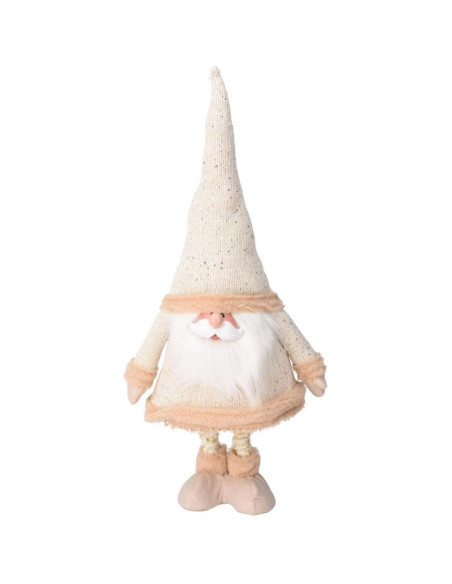 Mikołaj na teleskopowych nogach 30x18x100cm złoty