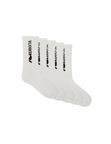 Kubota 5-pak skarpet i love kubota kremowe k25ss-300-002-01-5