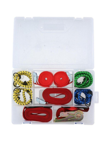 Taśmy gumy do mocowania bagażu haki 8szt dunlop box