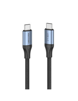 Kabel usb-c do usb-c vention usb 4.0 5a 40gbps w oplocie 1m 2