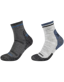 Skechers 2ppk men trail wool quarter socks sk42052-9300 szare 39-42