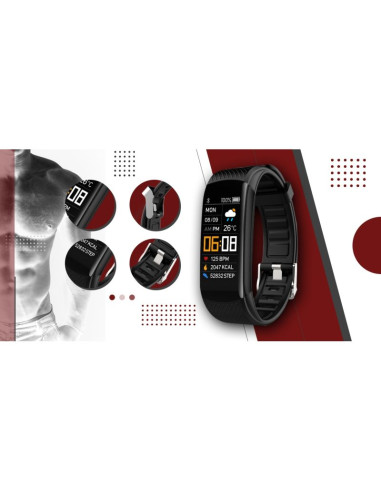 Smartwatch giewont czarno biały 2 paski gw200-2