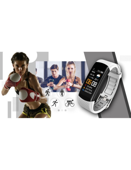 Smartwatch giewont czarno biały 2 paski gw200-2