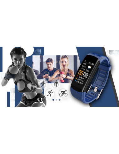 Smartwatch giewont czarno granatowy 2 paski gw200-6