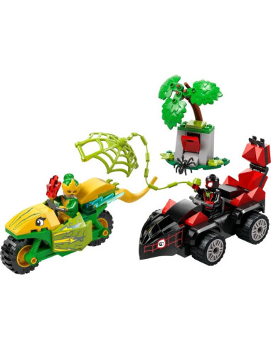 Lego marvel super heroes 11198 pościg spina za electro w dinopojeździe