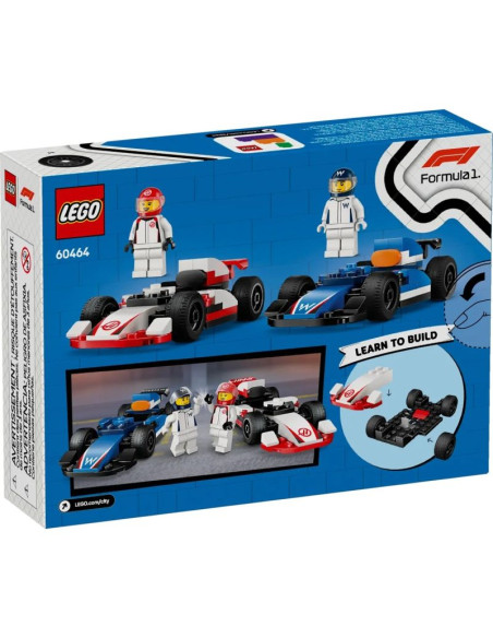 Lego city 60464 f1 bolidy williams racing i haas f1