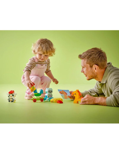 Lego duplo  10412 pociąg ze zwierzątkami