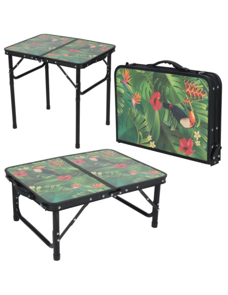 Stolik turystyczny składany kempingowy 60x45x25/56cm flower
