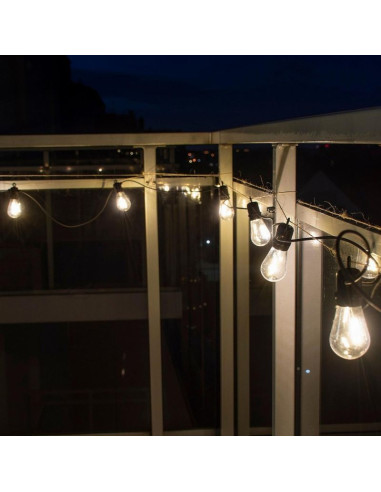 Party light girlanda zewnętrzna 10 żarówek 10led 8m 230v