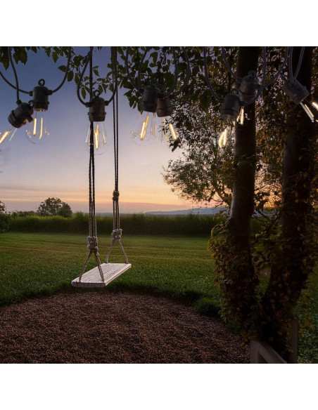 Party light girlanda zewnętrzna 10 żarówek 10led 8m 230v