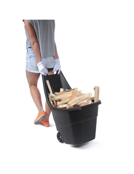 Taczka ogrodowa load go 55l czarna