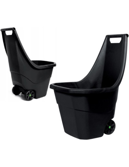 Taczka ogrodowa load go 55l czarna