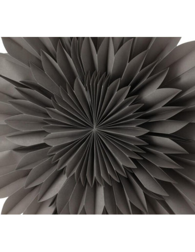 Gwiazda dekoracyjna wisząca papierowa 3d 50cm szara