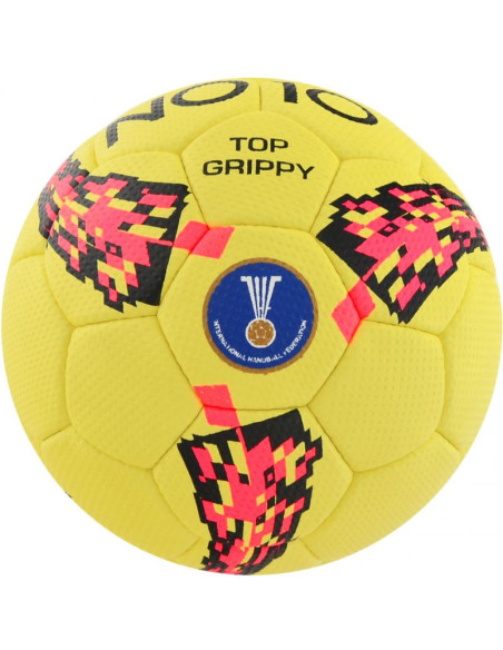 Piłka ręczna no10 top grippy i żółta jr 56047-1