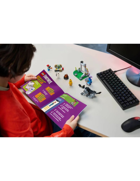 Lego fortnite 77075 skórek i iskra oraz obóz