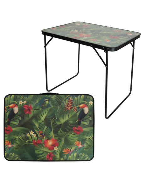 Stolik turystyczny 80x60x70cm flower