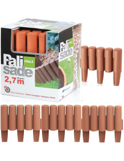 Palisada ogrodowa obrzeże trawnikowe 270cm ipal 5 terakota